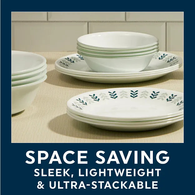 Corelle Lightweight Plates Anders 18-piece Dinnerware Set, Service for 6 - Image 5