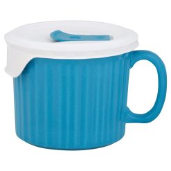 Alternative view of CorningWare  20-ounce Light Blue Meal Mug  with Vented Lid