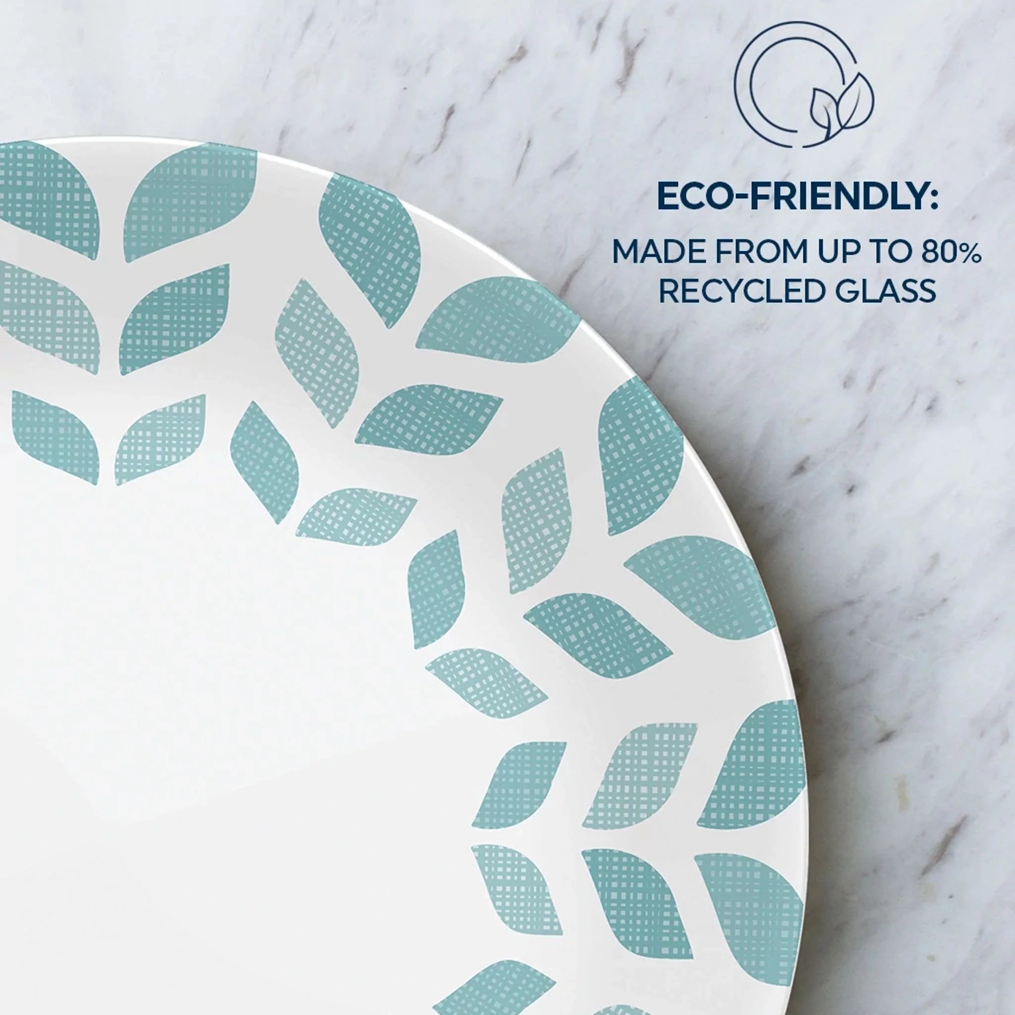 Corelle Lightweight Plates Global Collection Northern Pines 8.5 Salad Plates, 6-pack - Image 4