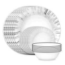 Corelle Lightweight Plates Arica 18-piece Dinnerware Set, Service for 6