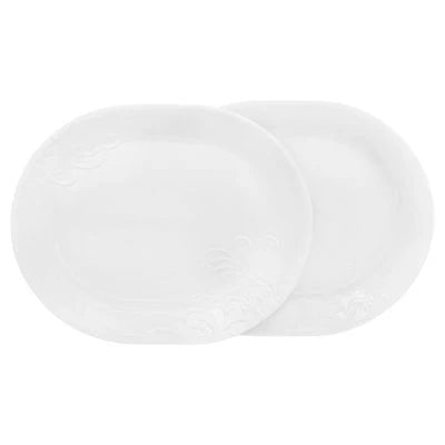 Corelle Lightweight Plates Cherish 12.25 Serving Platters, 2-pack