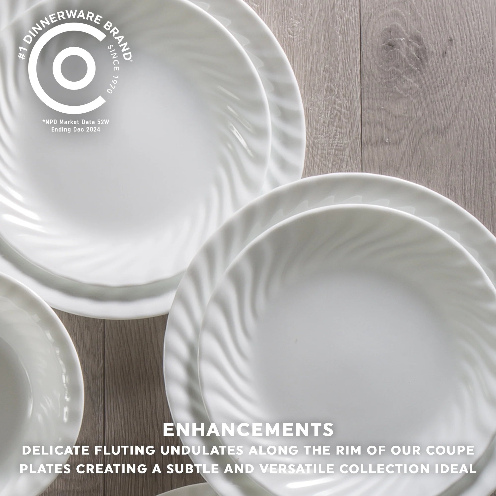 Corelle Lightweight Plates Enhancements 8.5 Salad Plate - Image 2