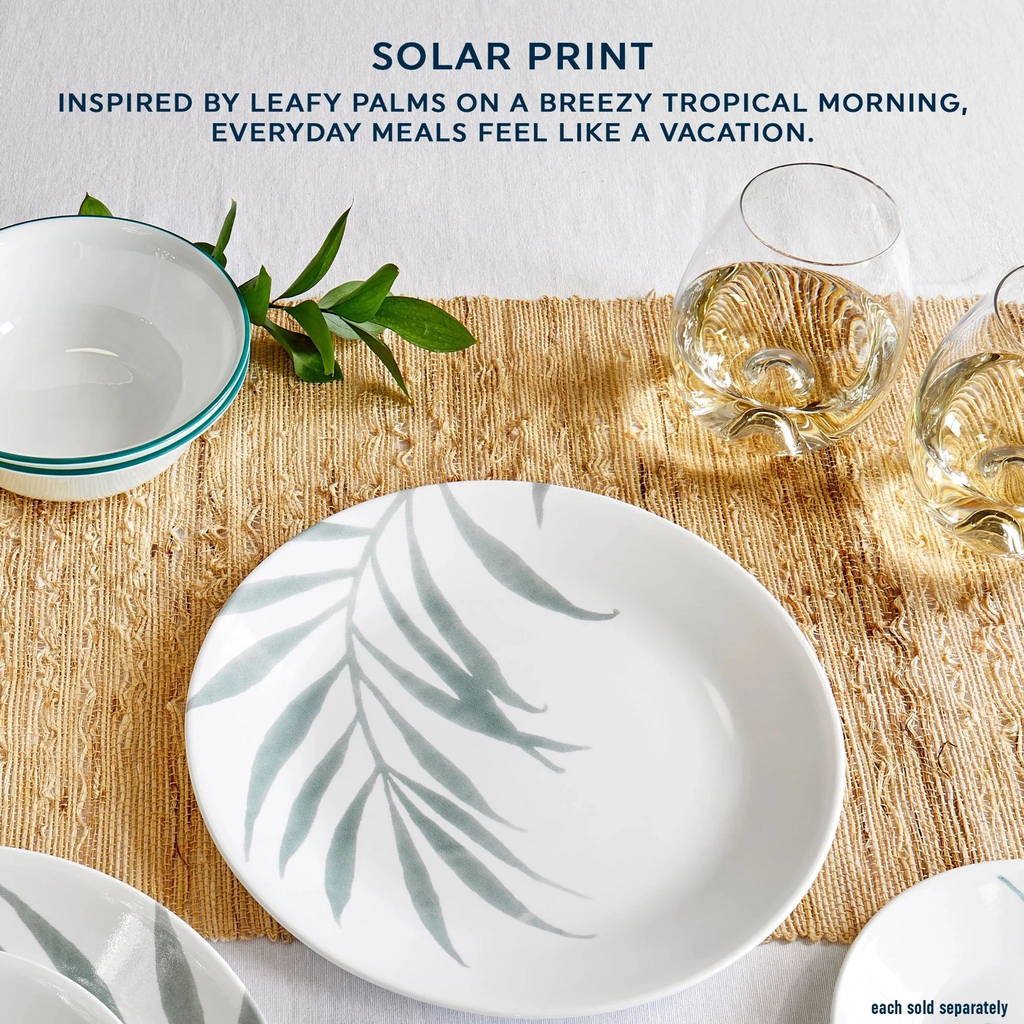 Corelle Lightweight Plates Solar Print 18-ounce Cereal Bowl - Image 5