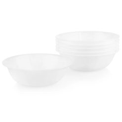 Corelle Lightweight Plates Winter Frost White 18-ounce Cereal Bowls, 6-pack