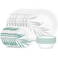Corelle Lightweight Plates Solar Print 18-piece Dinnerware Set, Service for 6, EXCLUSIVE