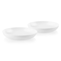 Corelle Lightweight Plates Winter Frost White 30-ounce Versa Meal Bowls, 2-pack