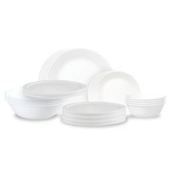 Corelle Lightweight Plates Winter Frost White 20-piece Dinnerware Set, Service for 4