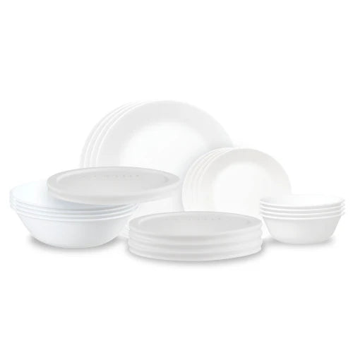 Corelle Lightweight Plates Winter Frost White 20-piece Dinnerware Set, Service for 4