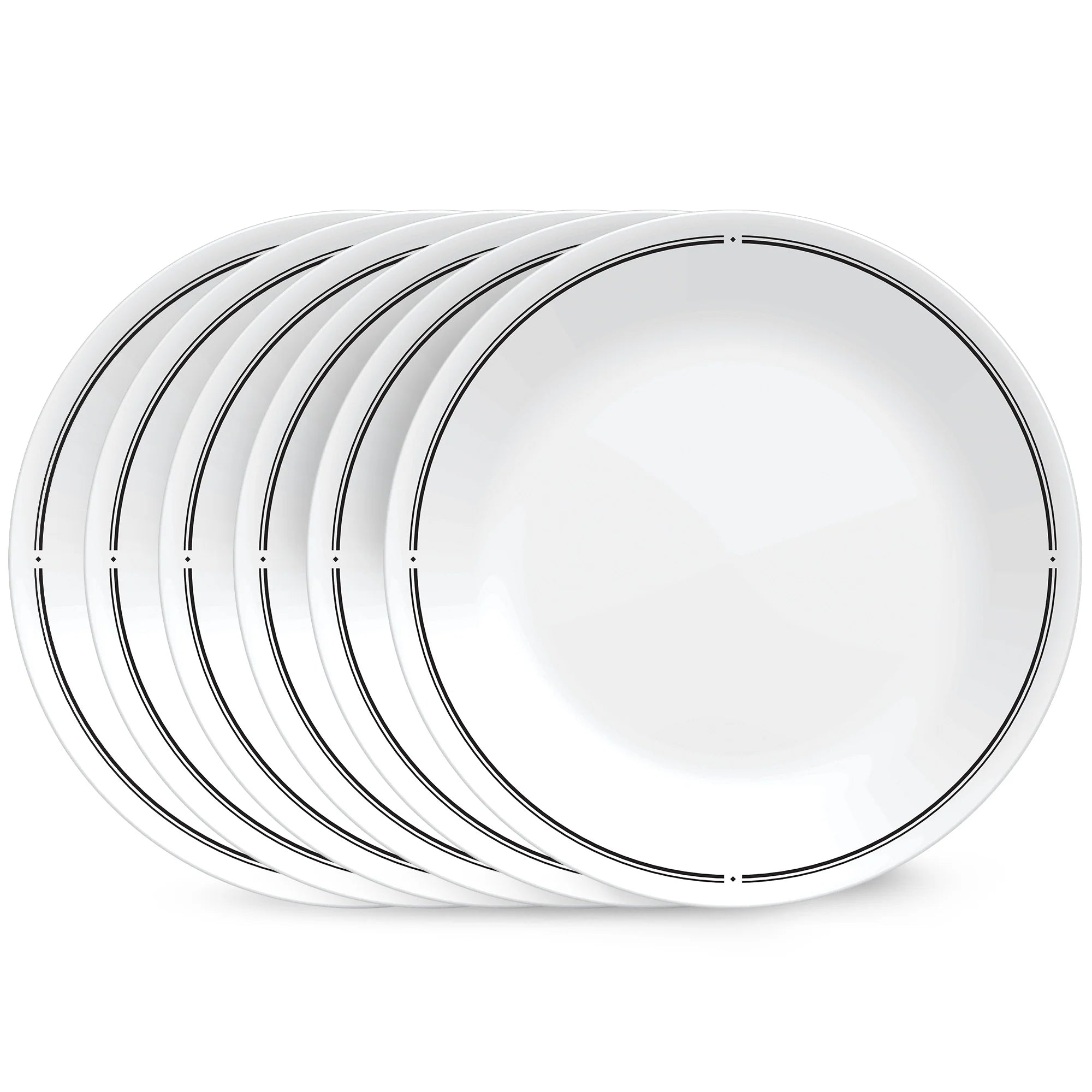 Corelle Lightweight Plates Brasserie 8.5 Salad Plate, 6-pack