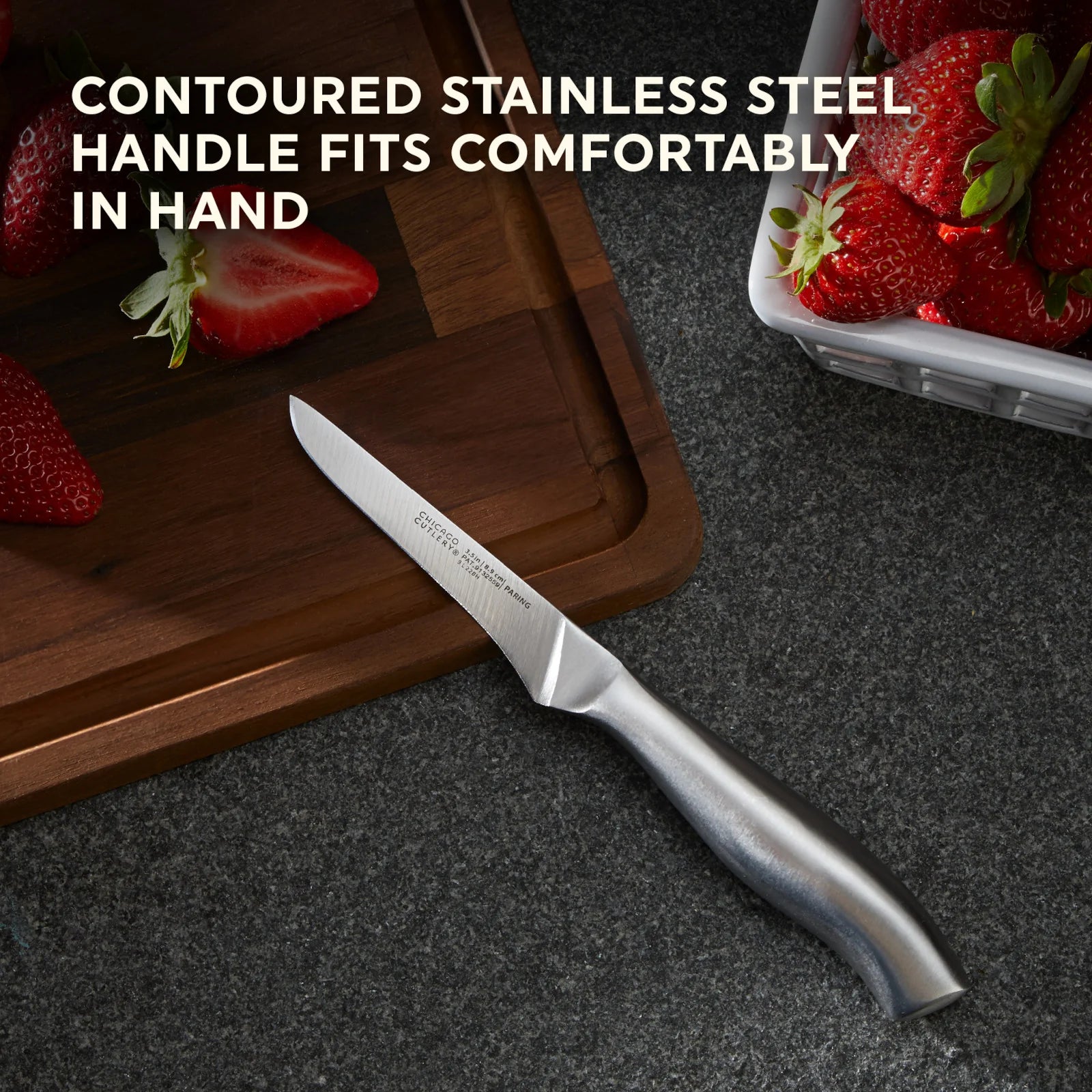 Corelle Lightweight Plates Chicago Dinnerware Insignia Steel Guided Grip 2-piece Knife Set - Image 4