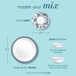 Alternative view of Corelle Lightweight Plates Veranda 10-ounce Dip & Condiment Bowl