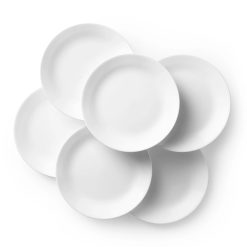Corelle Lightweight Plates Winter Frost White 10.25 Dinner Plates, 6-pack