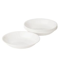 Corelle Lightweight Plates Winter Frost White 20-ounce Meal Bowls, 6-pack