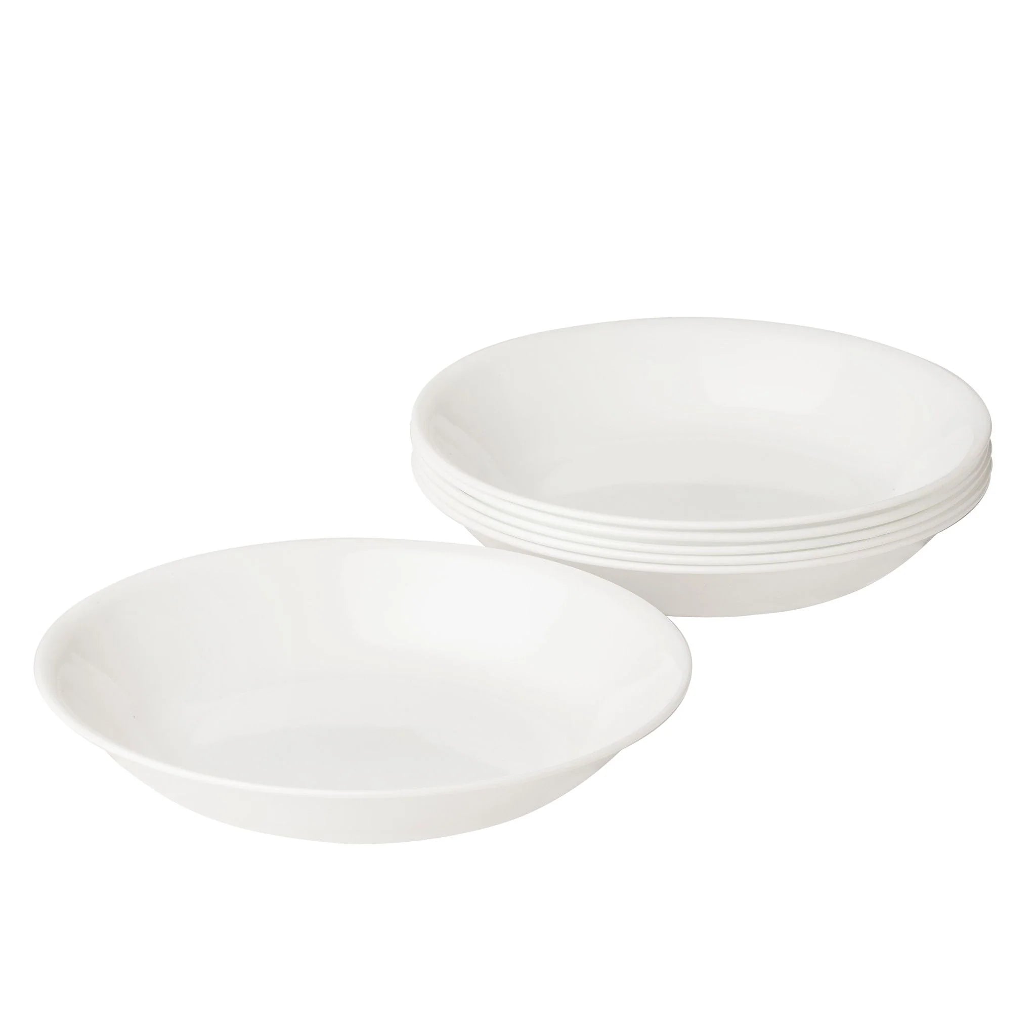 Corelle Lightweight Plates Winter Frost White 20-ounce Meal Bowls, 6-pack