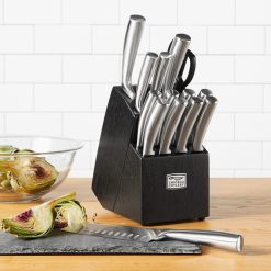 Alternative view of Corelle Lightweight Plates Chicago Dinnerware Malden  16-piece Stainless Steel Block Set