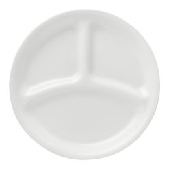 Corelle Lightweight Plates Winter Frost White 8.5 Divided Salad Plate