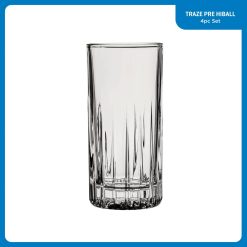Alternative view of Ocean Glass Traze PRE Highball Glasses (4-Pieces), 12-ounce, Dishwasher Safe