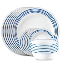 Corelle Lightweight Plates Laila 18-piece Dinnerware Set, Service for 6