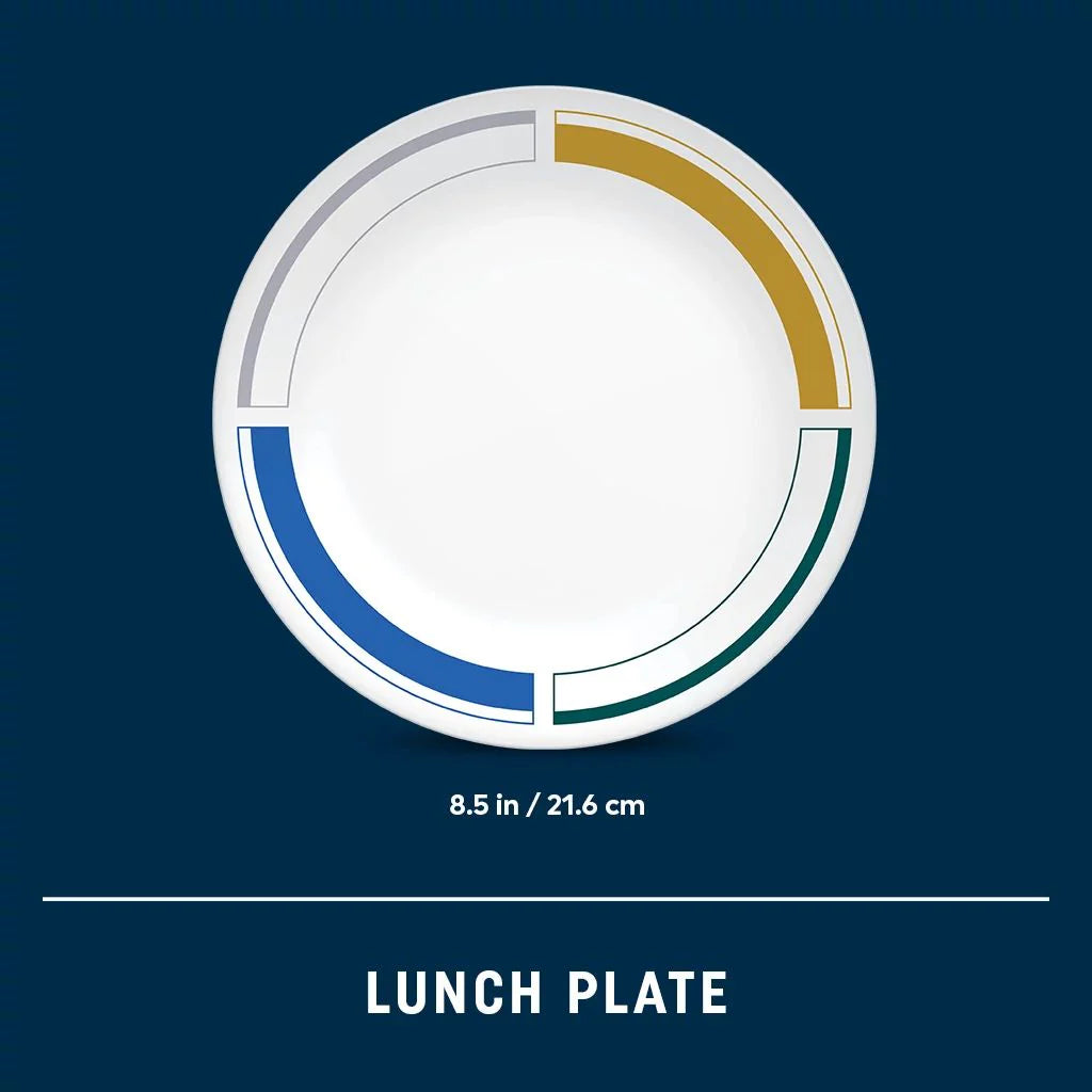 Corelle Lightweight Plates Color Block 8.5 Salad Plate - Image 5