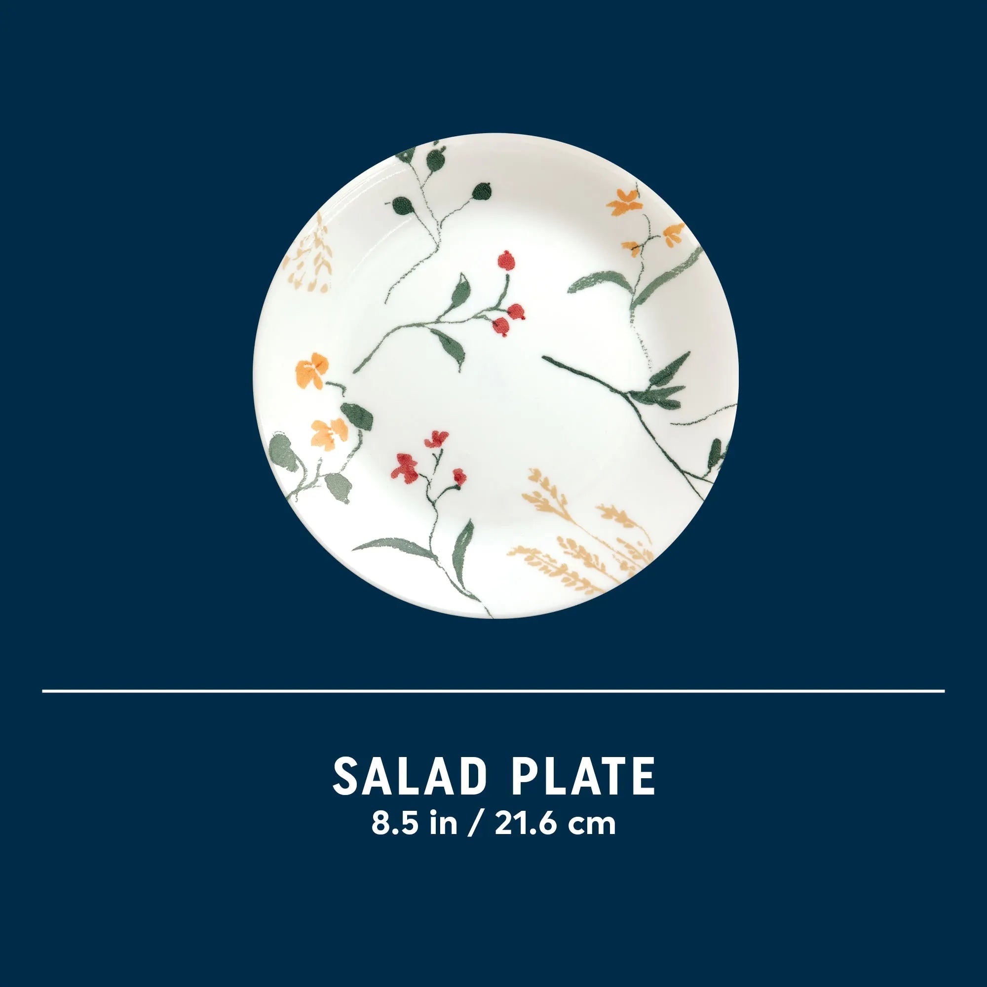 Corelle Lightweight Plates Wildflower Scatter 8.5 Salad Plate - Image 5