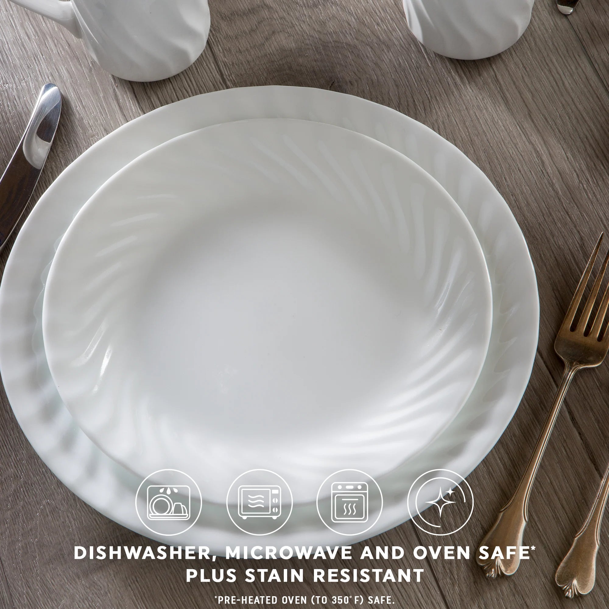 Corelle Lightweight Plates Enhancements 8.5 Salad Plate - Image 3