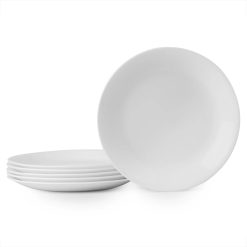 Corelle Lightweight Plates Winter Frost White 8.5 Salad Plates, 6-pack