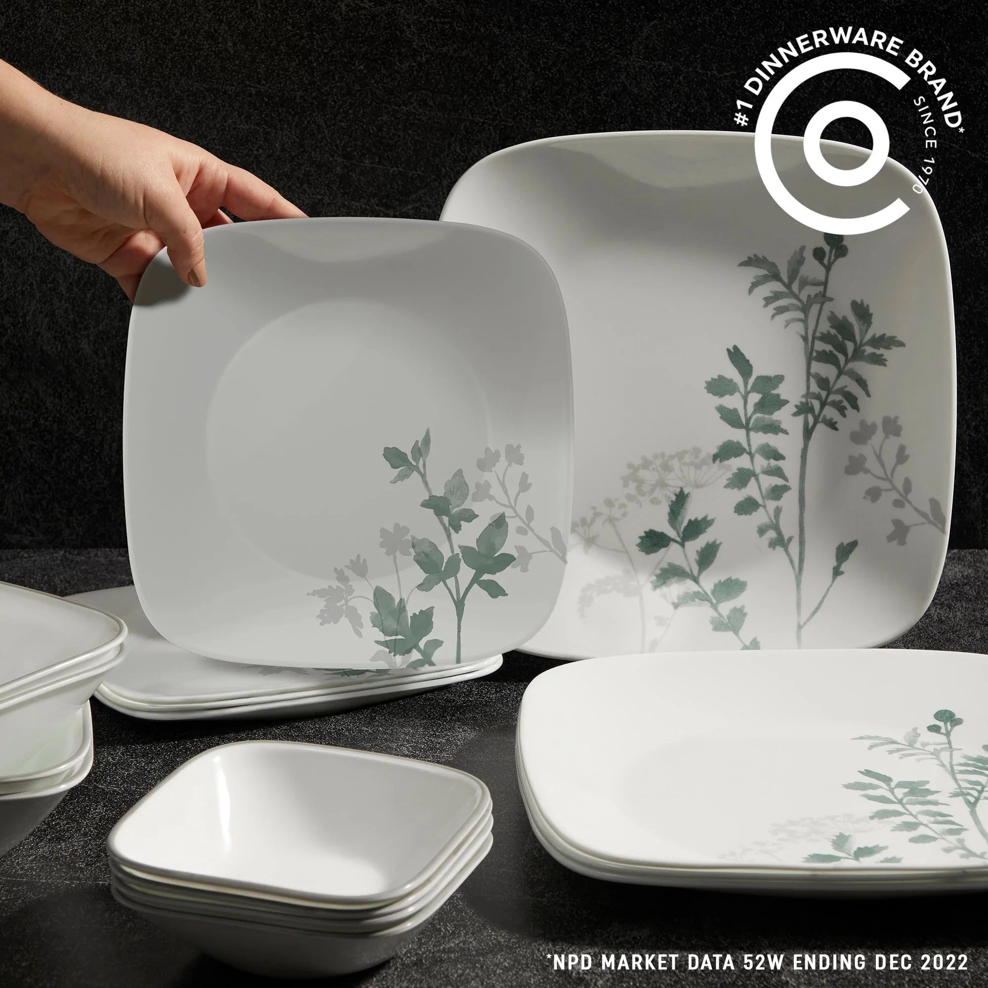 Corelle Lightweight Plates Amalie 16-piece Dinnerware Set, Service for 4 - Image 3