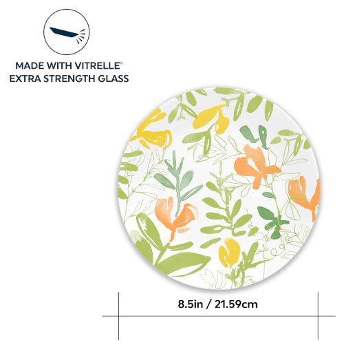 Corelle Lightweight Plates Contemporary Fruit 8.5 Salad Plate-4 Pack - Image 2
